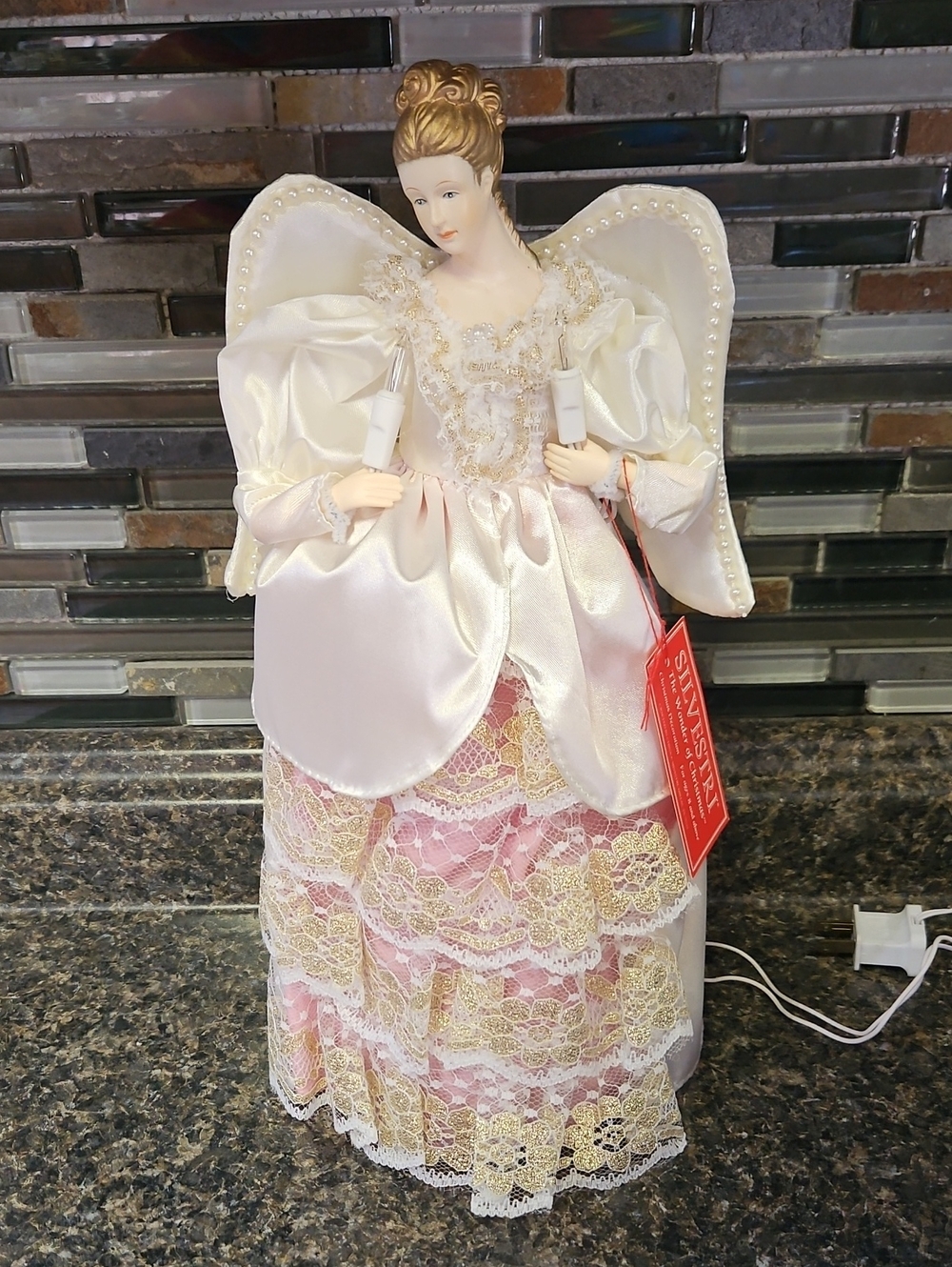 Silvestri 10 Light Angel Tree Topper